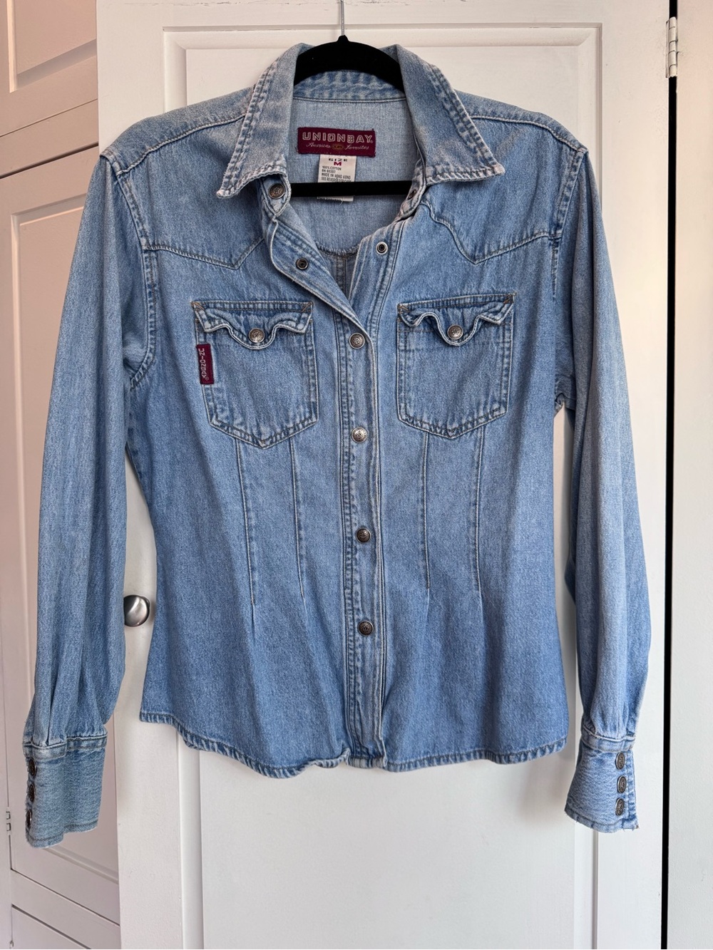 UNIONBAY Light Blue Denim Button-Down Shirt